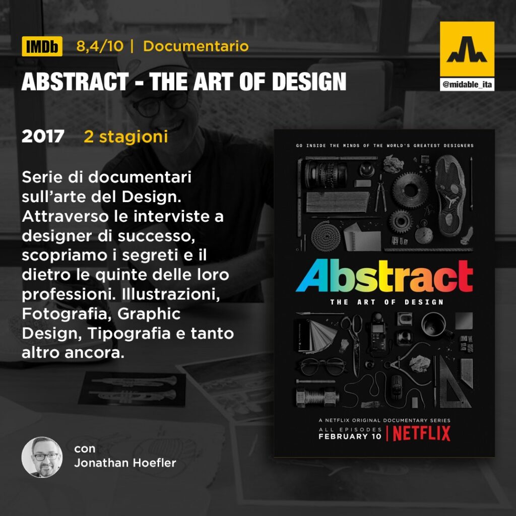 Abstract - The Art of Design (2017) - Le Migliori Serie TV sul Marketing, il Digital e la Comunicazione
