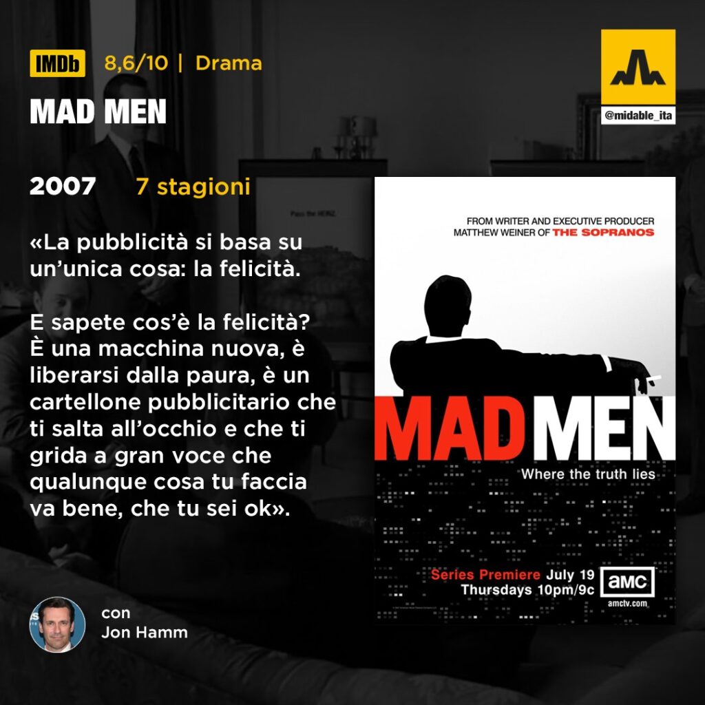 Mad Men (2007) - Le Migliori Serie TV sul Marketing, il Digital e la Comunicazione