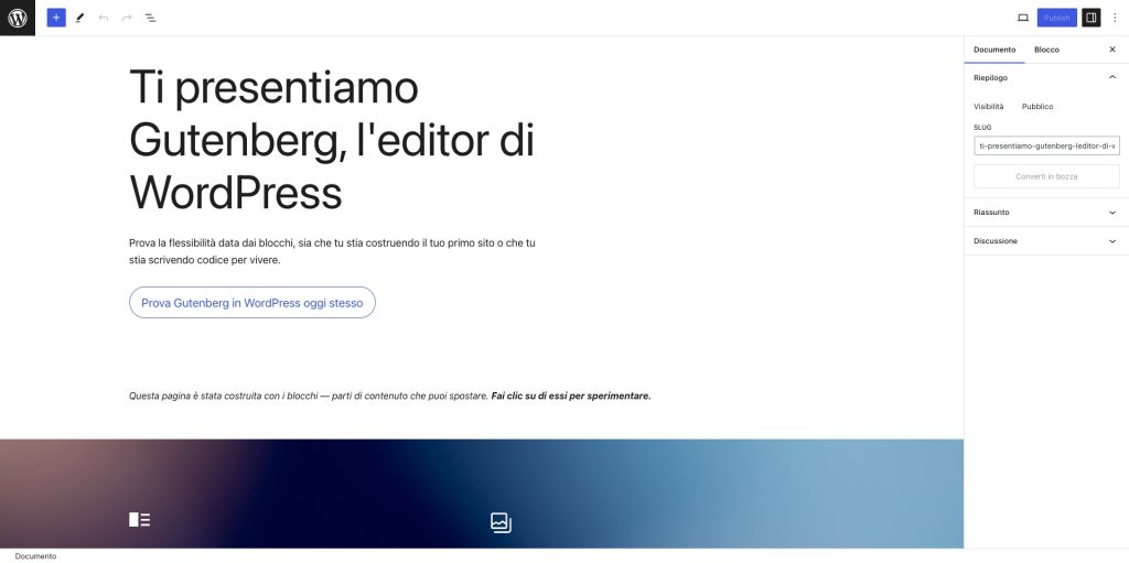 Screenshot Gutenberg WordPress Page Builder